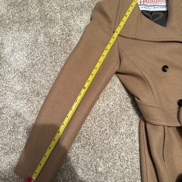 Mango: Brown Woolen Coat with Belt (barely worn) - Picture 4 of 7